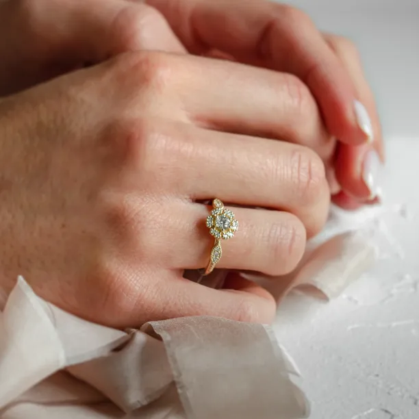 Gold vintage diamond ring CALYPSO Image