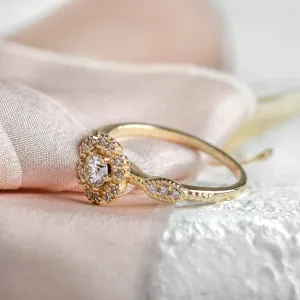 Gold vintage diamond ring CALYPSO Thumbnail