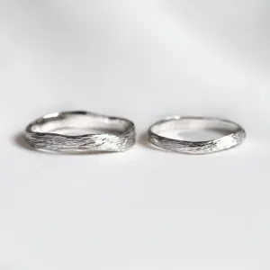 Gold twig wedding rings MIANA Thumbnail