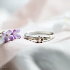 Unusual engagement ring with morganite MORGI Thumbnail