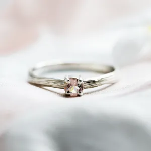 Unusual engagement ring with morganite MORGI