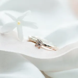 Gold branch ring with morganite DREMIA Thumbnail