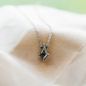 Gold necklace with salt and pepper diamond MELBOURNE Thumbnail