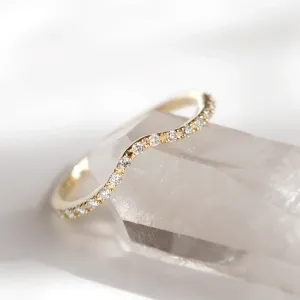 Gold eternity ring with diamonds TIEROS Thumbnail