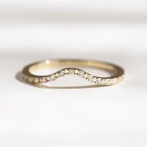Gold eternity ring with diamonds TIEROS