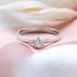 Engagement diamond ring 0.25ct FISKO