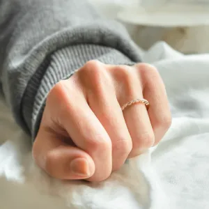 Vintage eternity ring with diamonds LATVIA Thumbnail