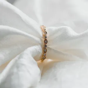 Vintage eternity ring with diamonds LATVIA Thumbnail