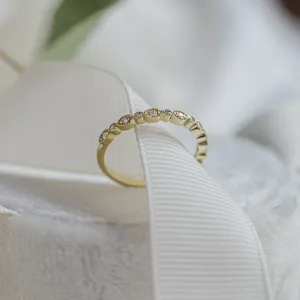 Vintage eternity ring with diamonds LATVIA Thumbnail