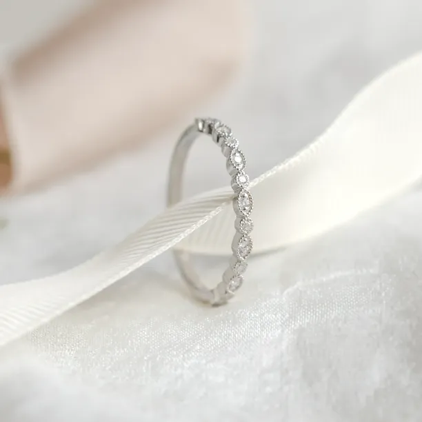 Vintage eternity ring with diamonds LATVIA Image