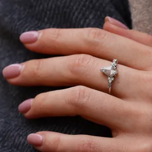 Unusual diamond engagement ring ARNALDO Thumbnail