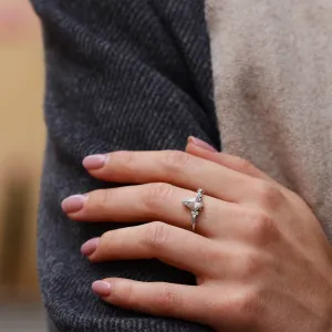 Unusual diamond engagement ring ARNALDO Thumbnail