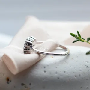 Gold cluster ring with salt and pepper diamonds SEVERINOS Thumbnail