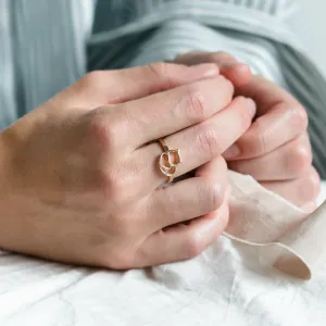 Gold cat ring PUSHEEN Thumbnail