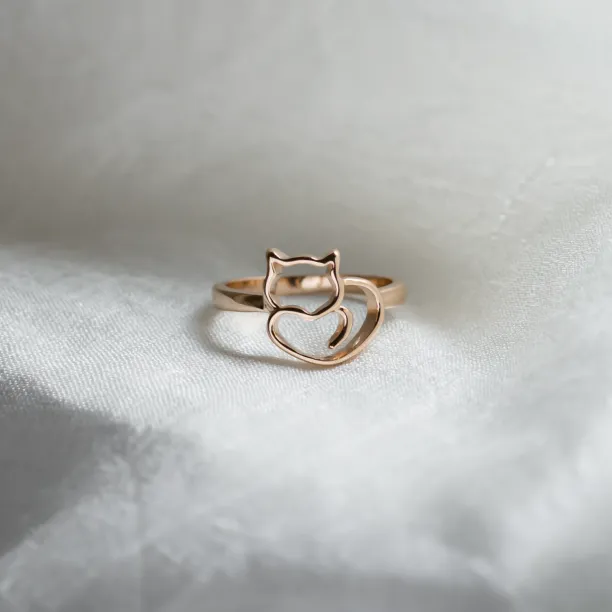 Gold cat ring PUSHEEN Image