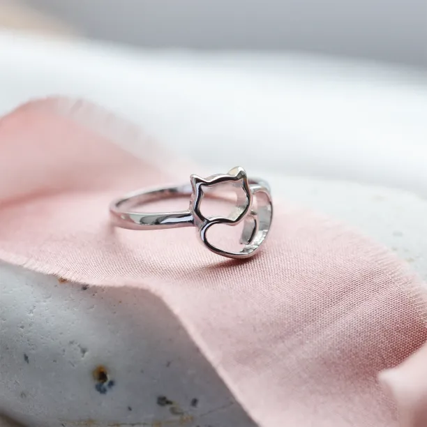 Gold cat ring PUSHEEN Image