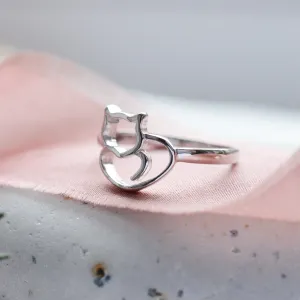 Gold cat ring PUSHEEN Thumbnail