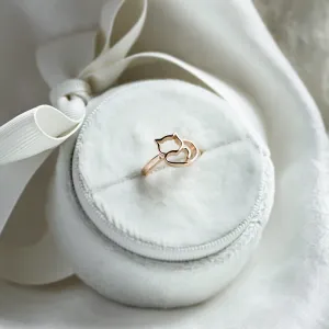 Gold cat ring PUSHEEN Thumbnail