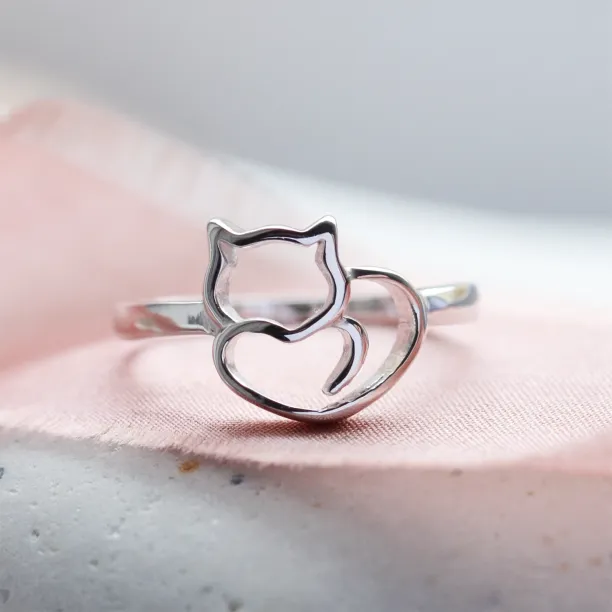 Gold cat ring PUSHEEN Image