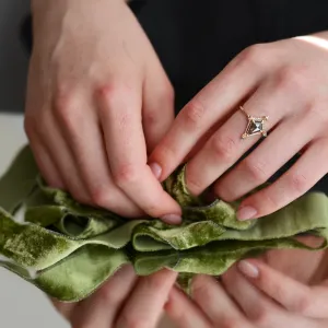 Extravagant ring with salt and pepper diamonds ORNETTE Thumbnail