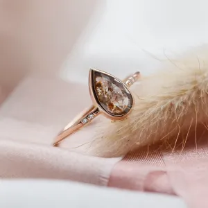 Original engagement ring with salt'n'pepper diamond MARANZA Thumbnail