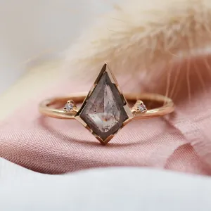 Kite salt'n'pepper diamond engagement ring SALLYX Thumbnail