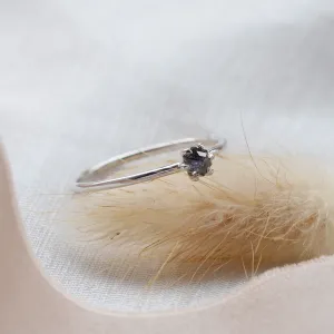 Minimalist salt and pepper diamond ring ELLAX Thumbnail