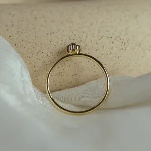 Minimalist salt and pepper diamond ring ELLAX Thumbnail