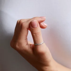 Gold organic ring with diamonds ISOLA Thumbnail