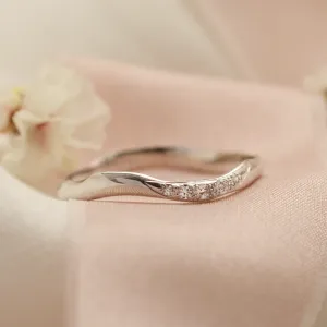 Gold organic ring with diamonds ISOLA Thumbnail