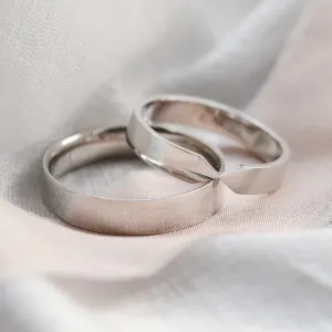 Gold wedding rings with tapered center TAPPI Thumbnail