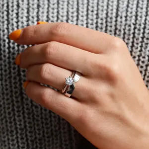 Gold wedding rings with tapered center TAPPI Thumbnail