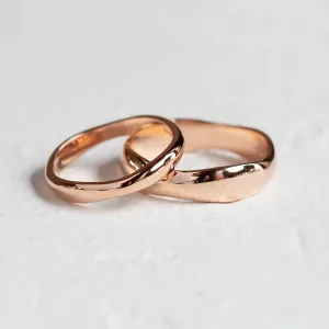 Irregular wedding bands in solid gold RUFFLE Thumbnail