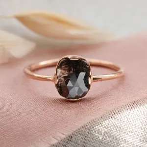 Gold salt'n'pepper diamond ring in art deco style ARTISTA Thumbnail