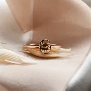 Gold salt'n'pepper diamond ring in art deco style ARTISTA Thumbnail