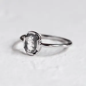 Gold salt'n'pepper diamond ring in art deco style ARTISTA Thumbnail