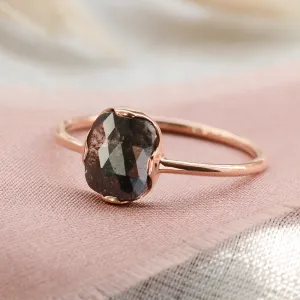 Gold salt'n'pepper diamond ring in art deco style ARTISTA Thumbnail