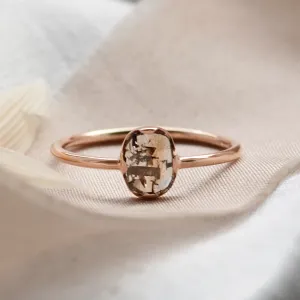 Gold salt'n'pepper diamond ring in art deco style ARTISTA Thumbnail