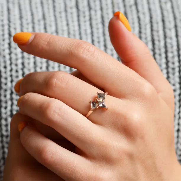 Original ring with gray salt'n'pepper diamonds TOMMASO Image