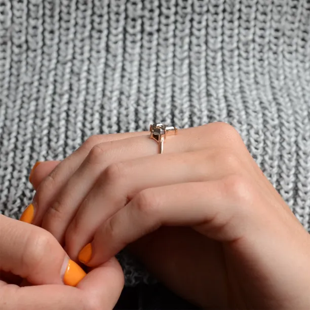 Original ring with gray salt'n'pepper diamonds TOMMASO Image