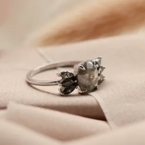 Original ring with salt'n'pepper diamonds GIUSTINA Thumbnail