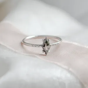 Engagement kite salt'n'pepper diamond ring GIANETTA Thumbnail