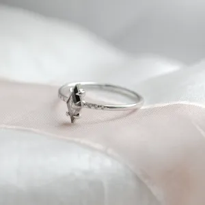 Engagement kite salt'n'pepper diamond ring GIANETTA Thumbnail
