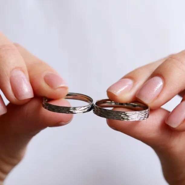 Original wedding bands with unusual surface MIA Image