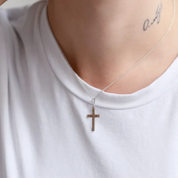 Silver cross pendant MARIA Image