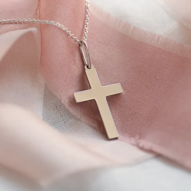 Silver cross pendant MARIA Image