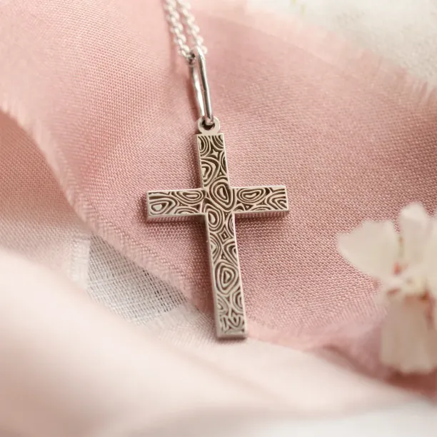 Silver cross pendant MARIA Image