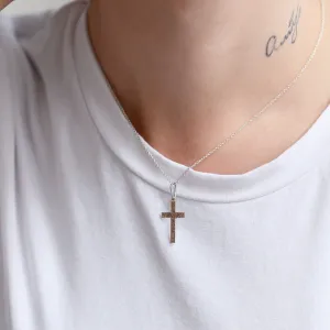 Gold cross pendant MARIA Thumbnail