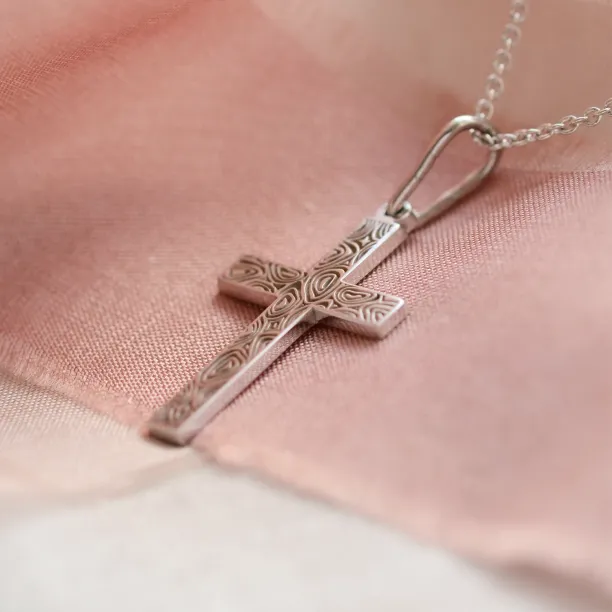 Gold cross pendant MARIA Image