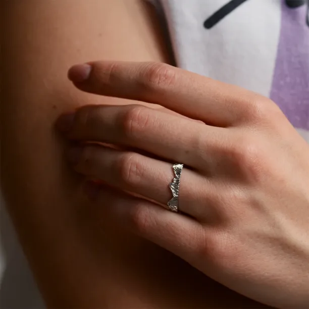 Nontraditional mountain wedding bands DOLOMITY Image